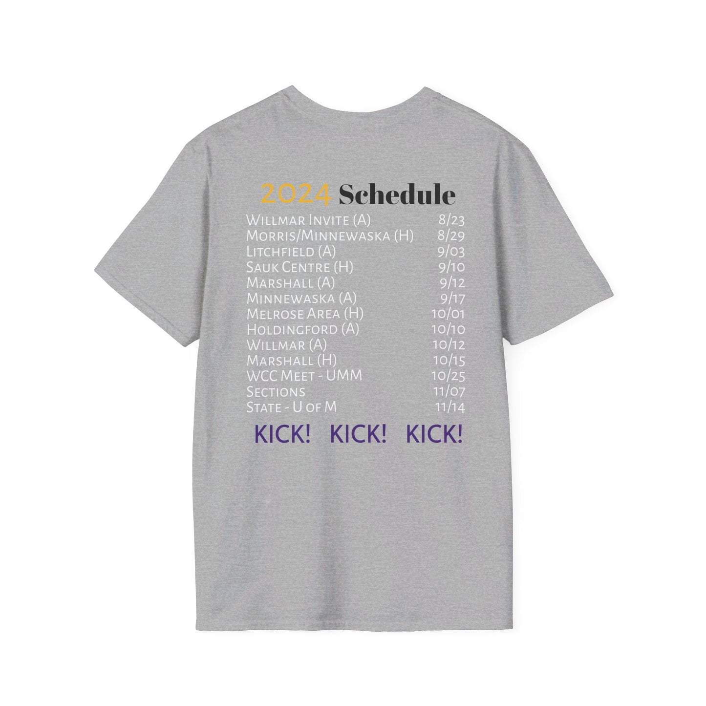 Thunderhawk Girls Swim & Dive 2024 Schedule Unisex Softstyle T-Shirt