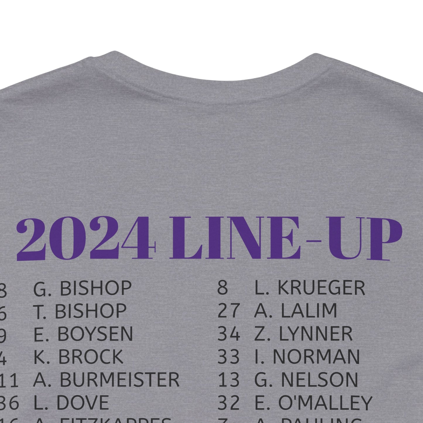 2024 Girl's Roster Unisex Jersey Short Sleeve Tee