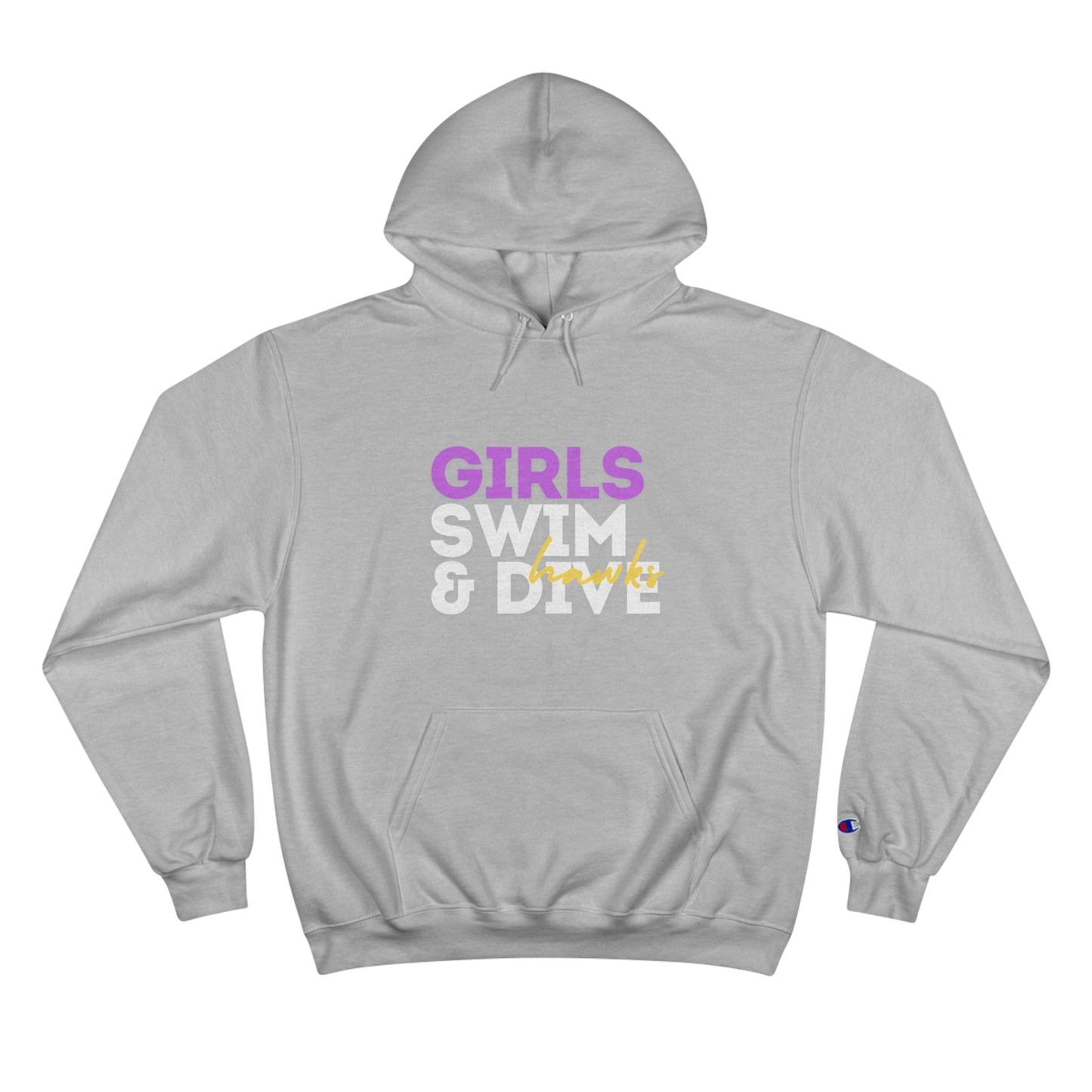 Thunderhawk Girls Section Cut Times Champion Hoodie