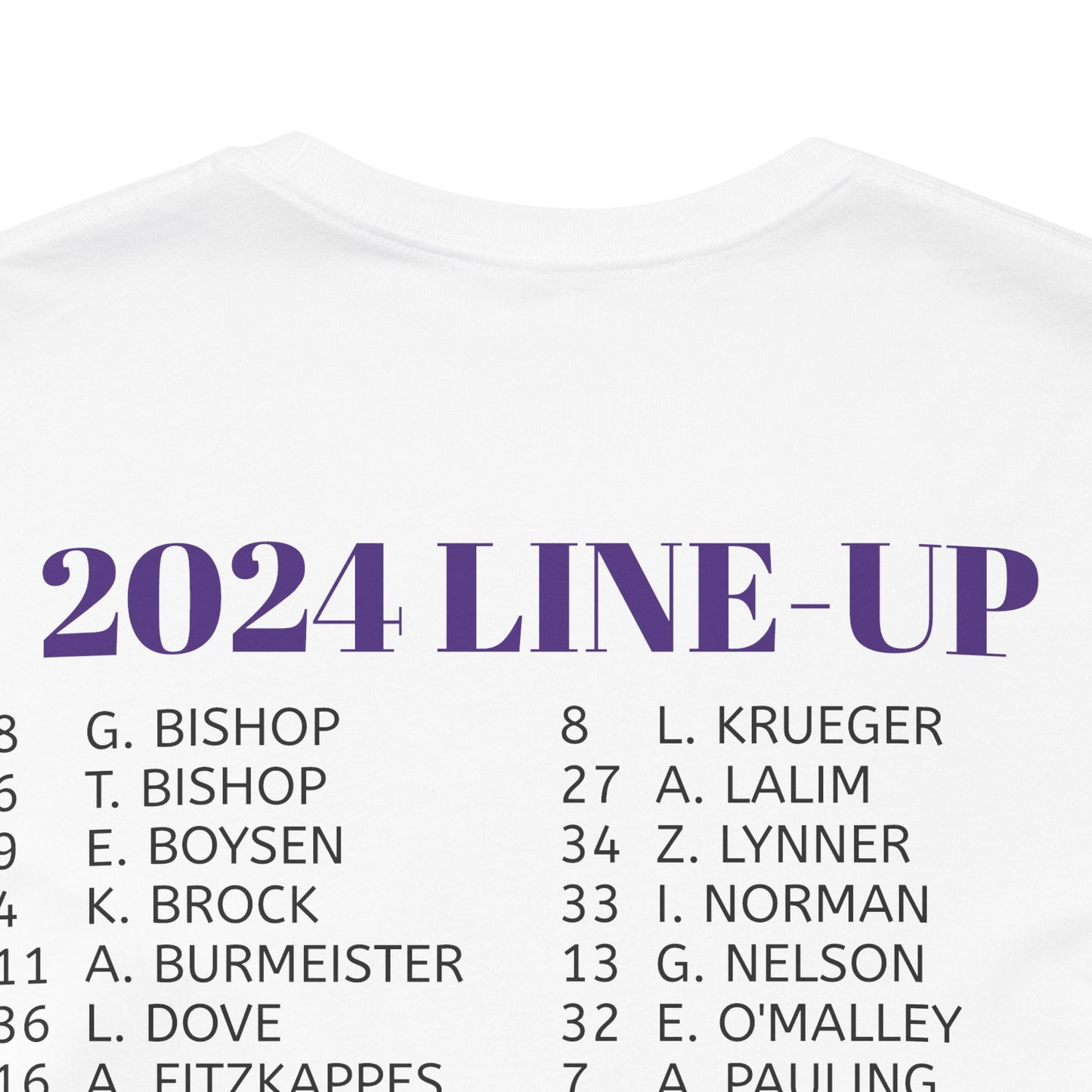 2024 Girl's Roster Unisex Jersey Short Sleeve Tee