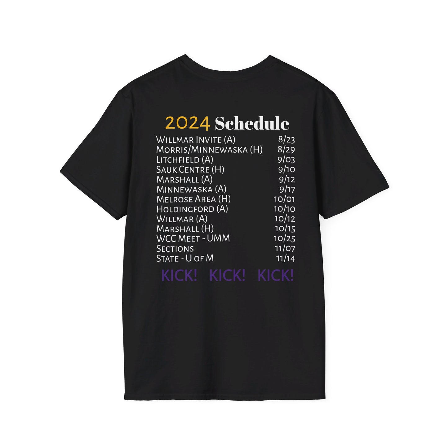 Thunderhawk Girls Swim & Dive 2024 Schedule Unisex Softstyle T-Shirt