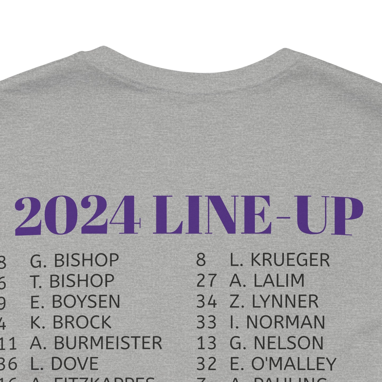 2024 Girl's Roster Unisex Jersey Short Sleeve Tee