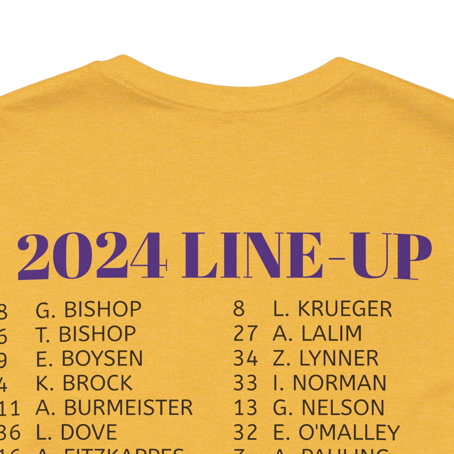 2024 Girl's Roster Unisex Jersey Short Sleeve Tee