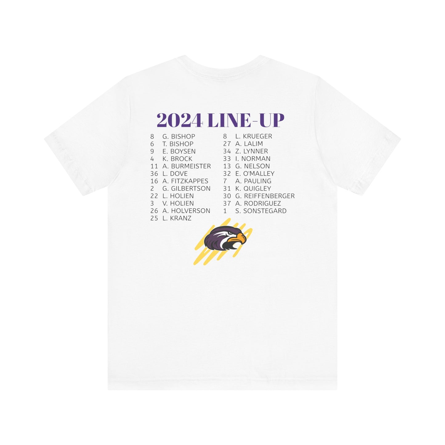 2024 Girl's Roster Unisex Jersey Short Sleeve Tee