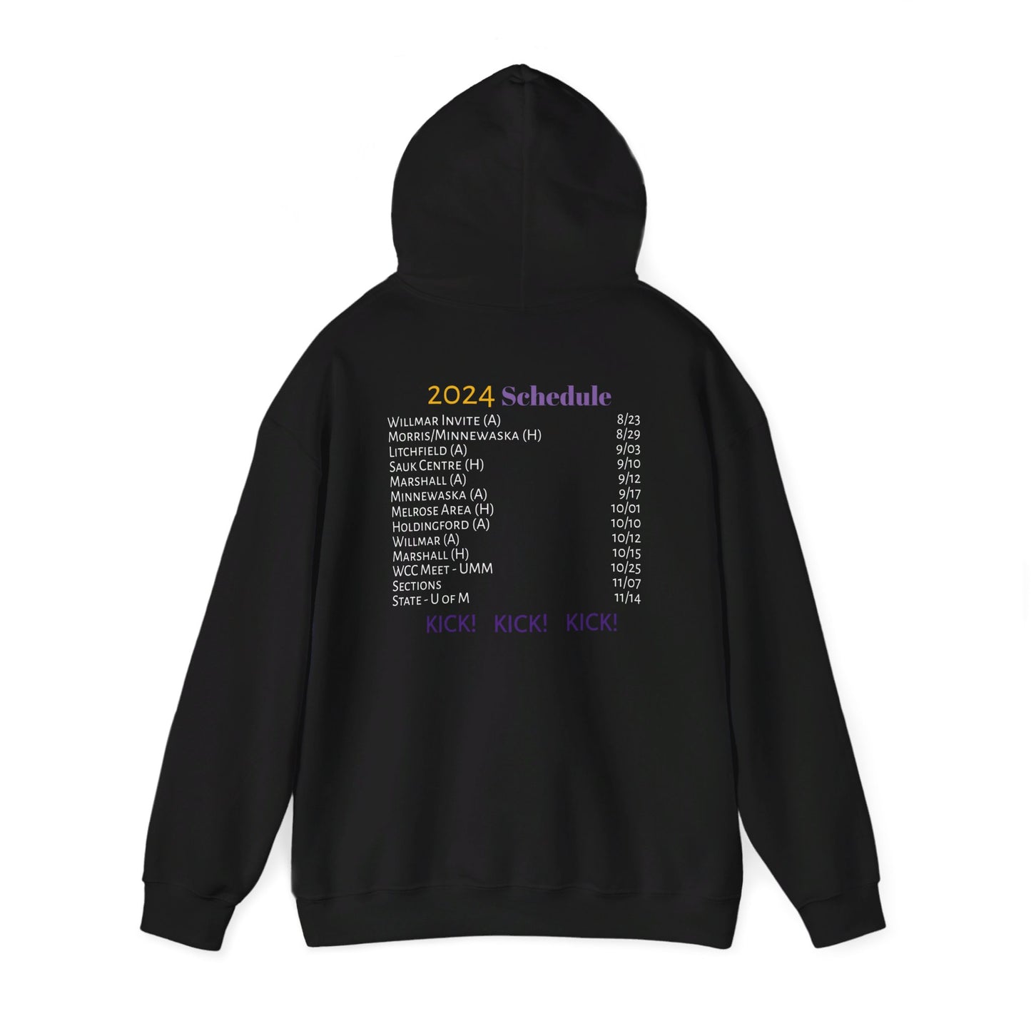 Thunderhawk Girls Swim & Dive 2024 Schedule Hooded Sweatshirt