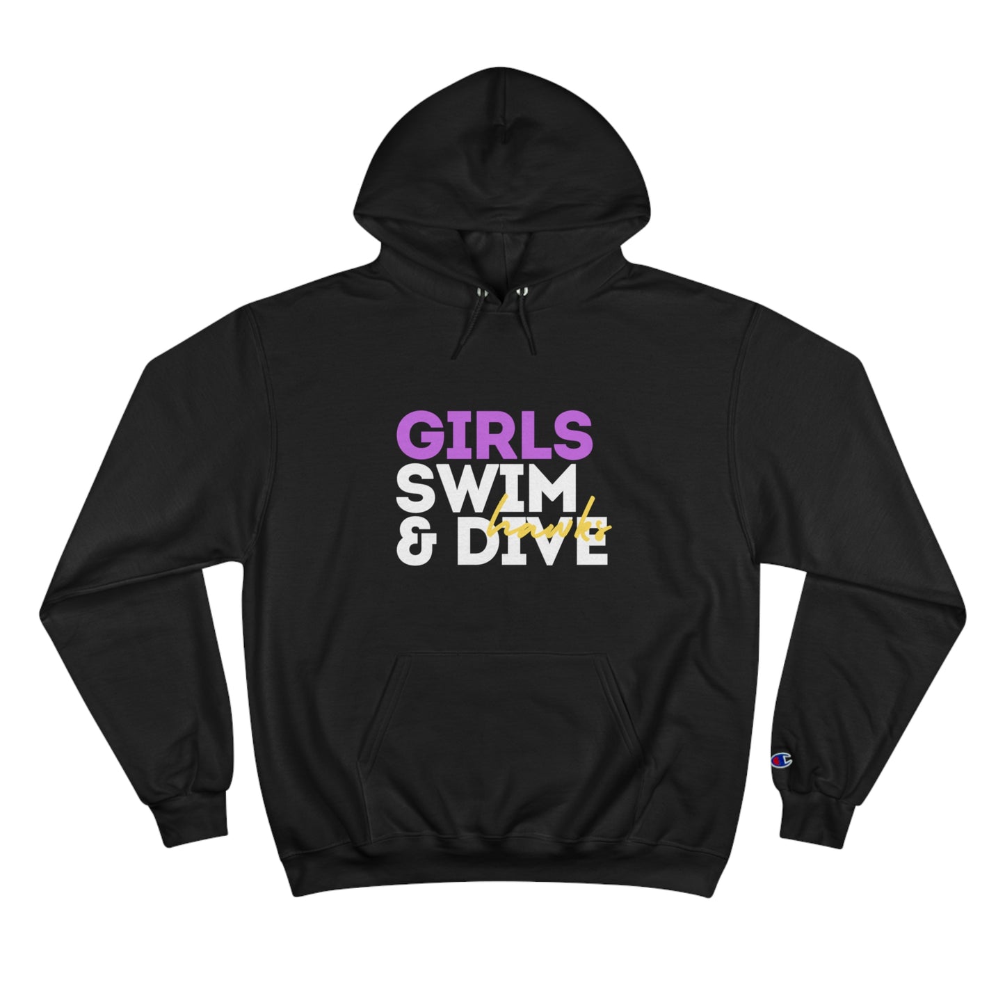 Thunderhawk Girls Section Cut Times Champion Hoodie