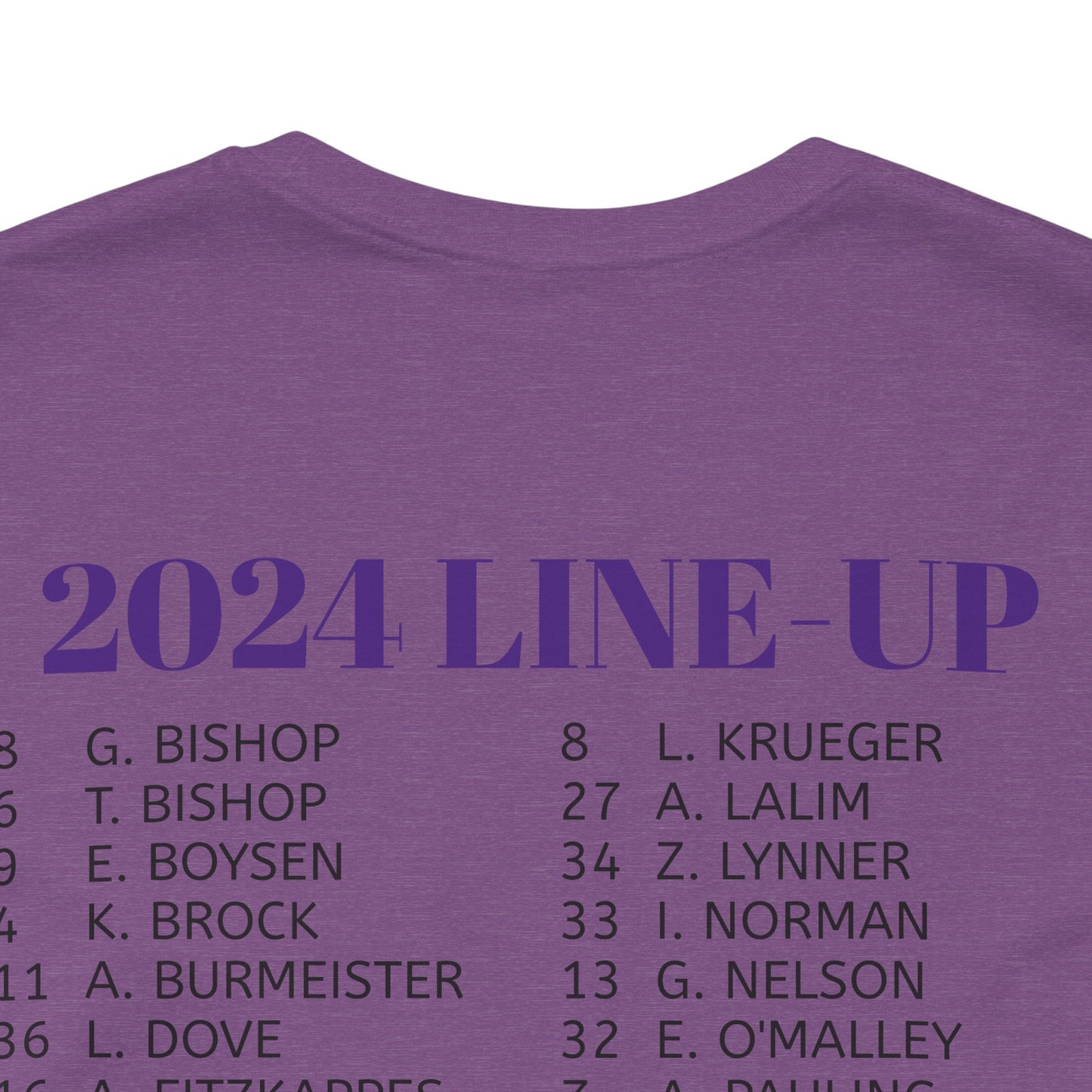 2024 Girl's Roster Unisex Jersey Short Sleeve Tee