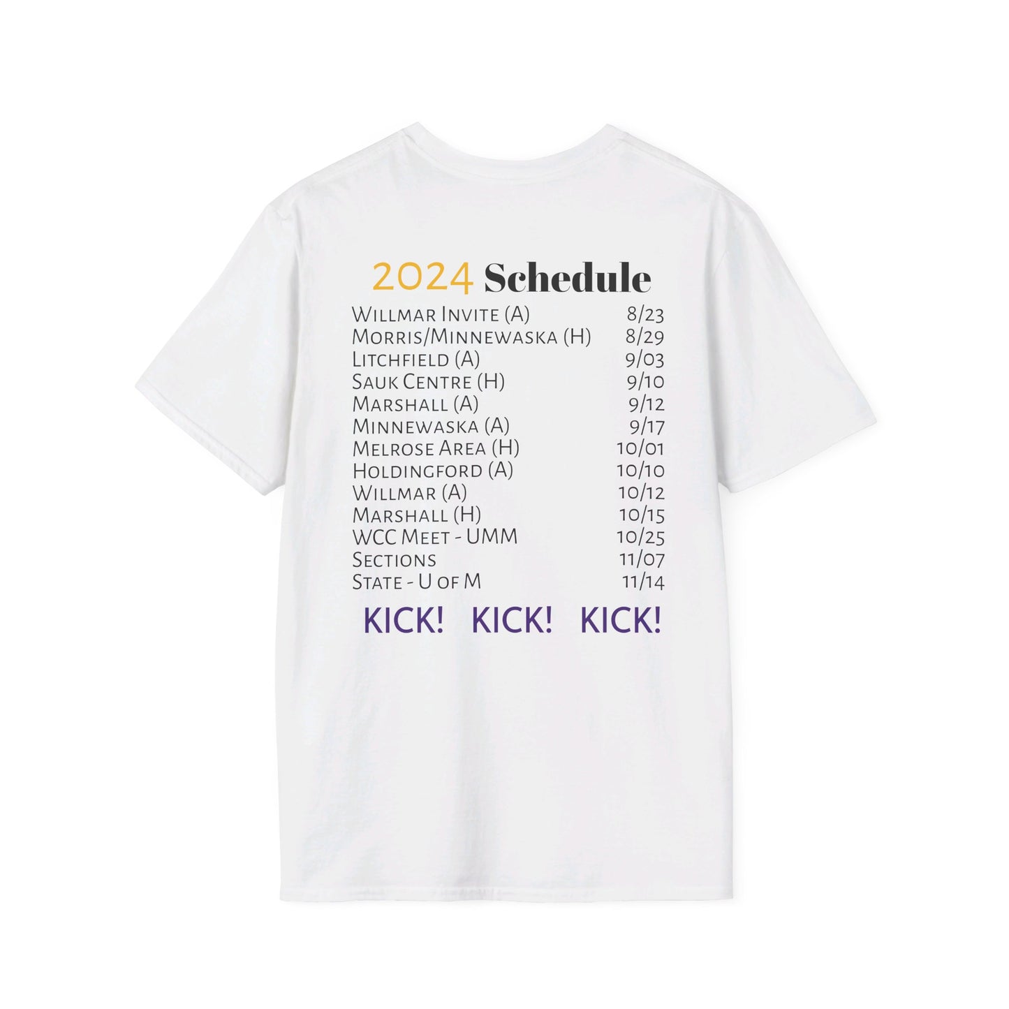 Thunderhawk Girls Swim & Dive 2024 Schedule Unisex Softstyle T-Shirt