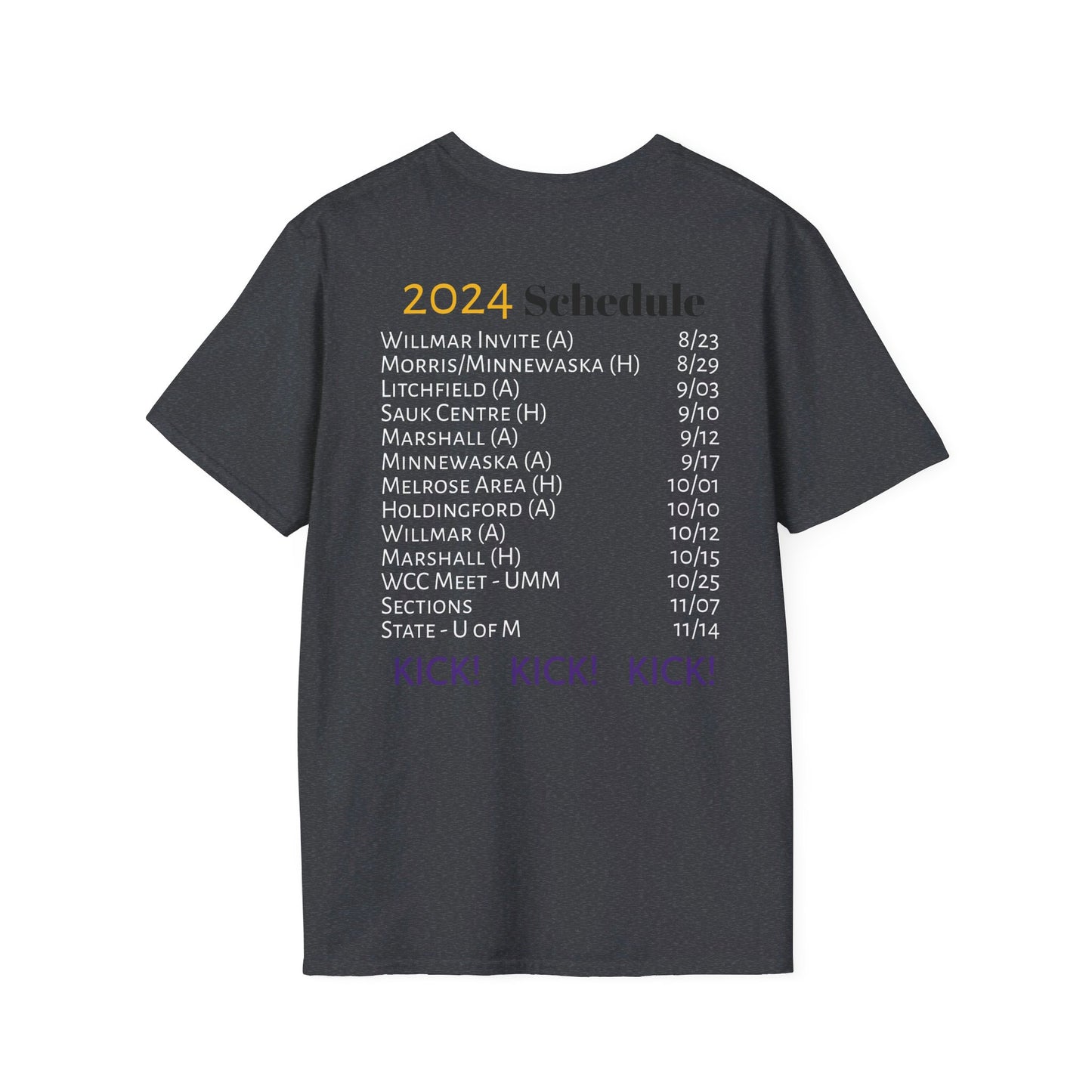 Thunderhawk Girls Swim & Dive 2024 Schedule Unisex Softstyle T-Shirt