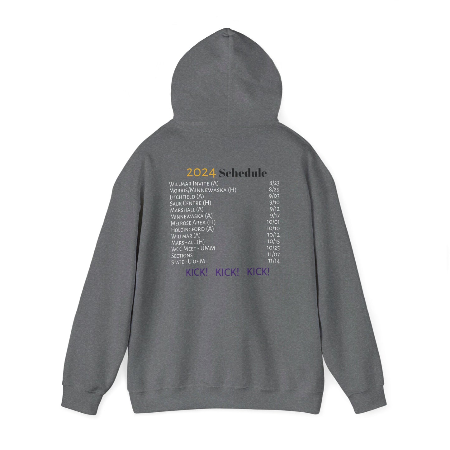 Thunderhawk Girls Swim & Dive 2024 Schedule Hooded Sweatshirt