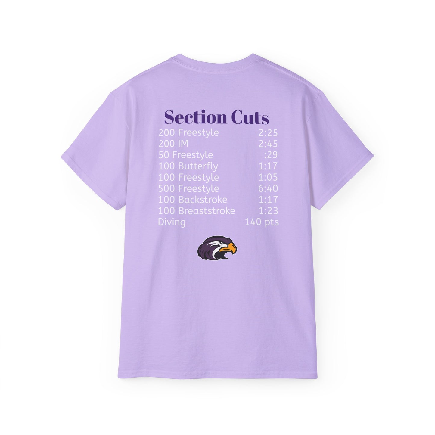 Hawks Girls Swim & Dive Section Cut Times Unisex Ultra Cotton Tee